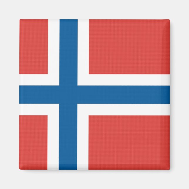 Norwegian Flag Magnet (Front)