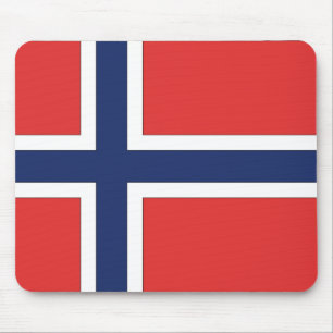 Norwegian Flag Mouse Pad