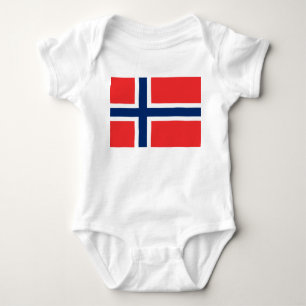 Norwegian Flag (Norway) Baby Bodysuit