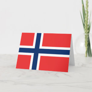 Norwegian Flag (Norway) Card