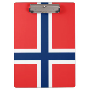 Norwegian Flag (Norway) Clipboard