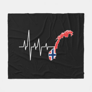 Norwegian Flag Norway Flag Fleece Blanket