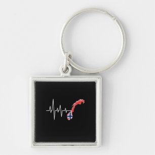 Norwegian Flag Norway Flag Key Ring