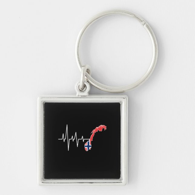 Norwegian Flag Norway Flag Key Ring (Front)