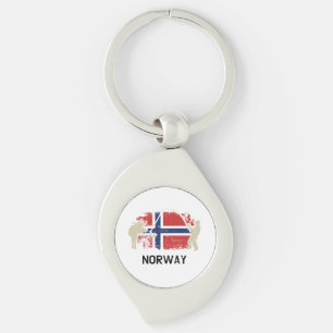 Norwegian Flag Norway Flag Key Ring