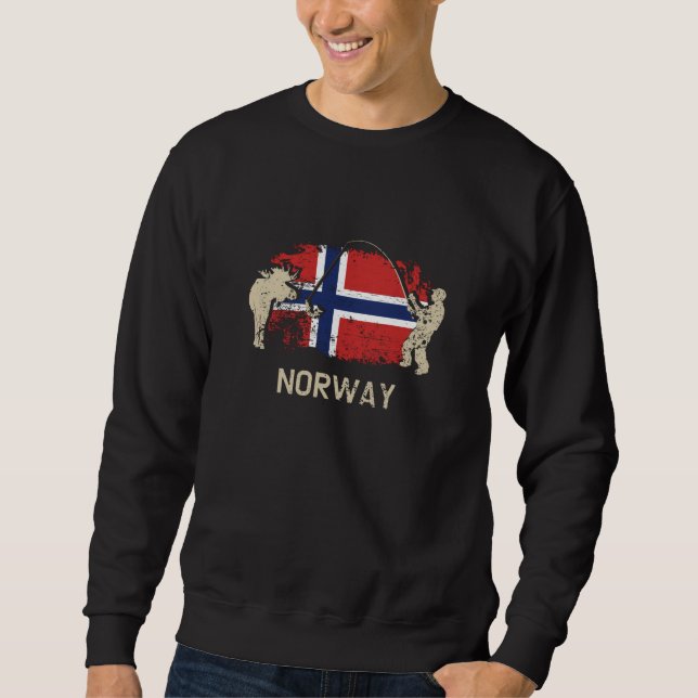 Norwegian Flag Norway Flag Sweatshirt (Front)