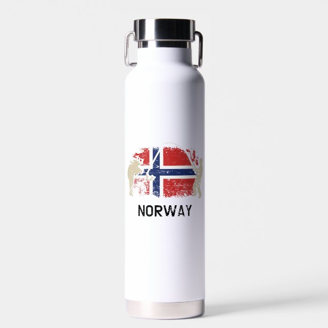 Norwegian Flag Norway Flag  Water Bottle (Front)