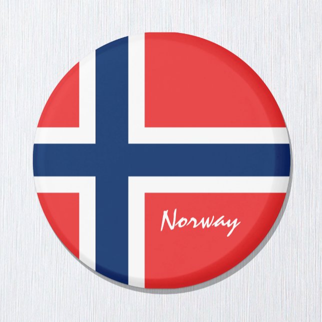 Norwegian flag & Norway holiday, travel /sports Magnet (Creator Uploaded)