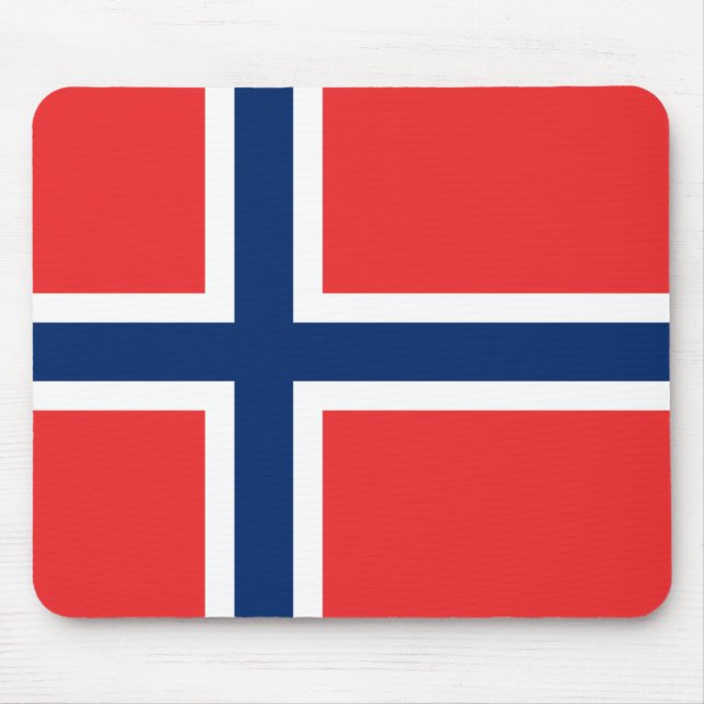 Norwegian Flag (Norway) Mouse Pad (Front)