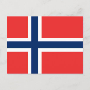 Norwegian Flag (Norway) Postcard