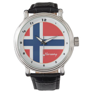 Norwegian Flag & Norway simple fashion /design Watch