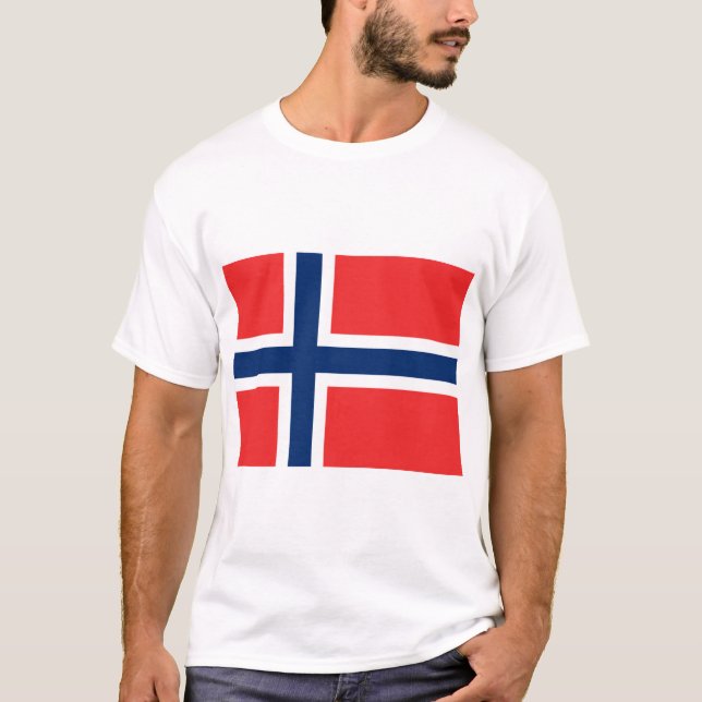 Norwegian Flag (Norway) T-Shirt (Front)