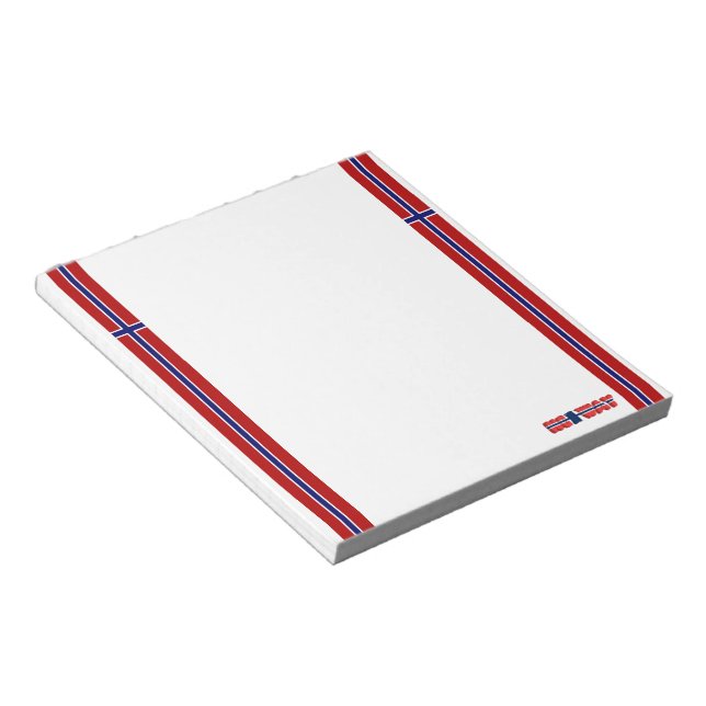 Norwegian flag notepad (Angled)
