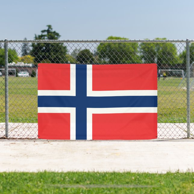 Norwegian flag of Norway custom banner sign (Insitu)