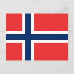 Norwegian Flag Postcard