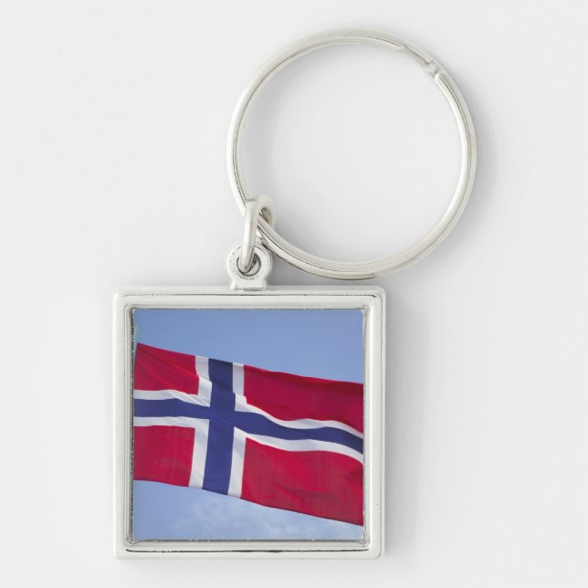 Norwegian flag RF) Key Ring (Front)