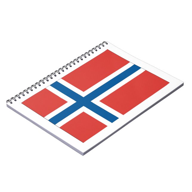 Norwegian Flag Spiral Notebook (Left Side)