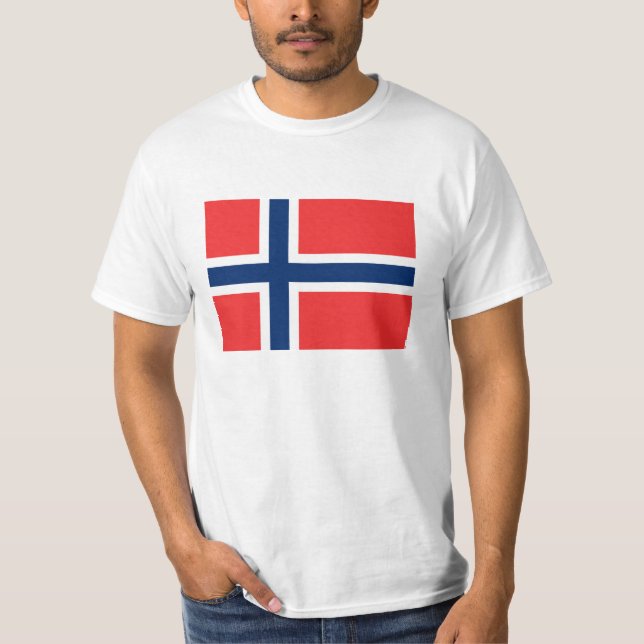 Norwegian flag t shirts for Norway (Front)