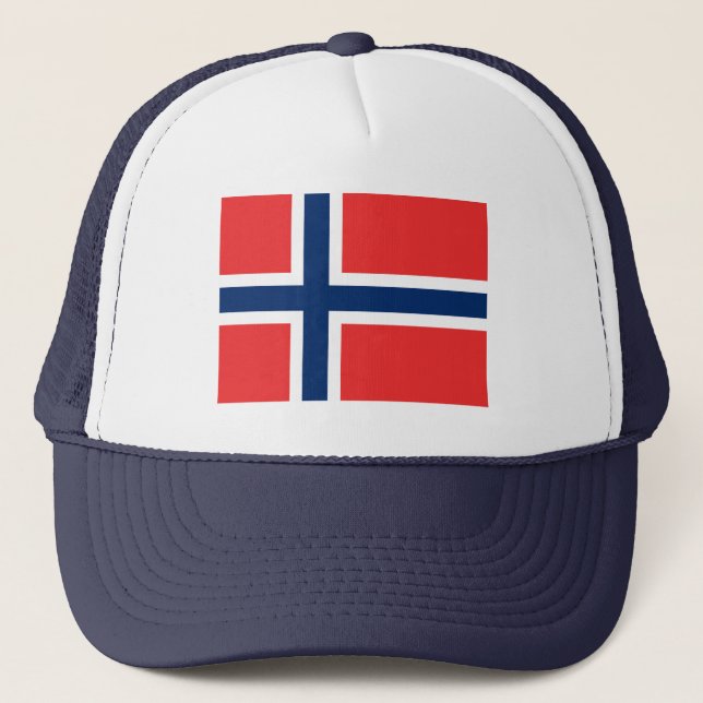Norwegian flag trucker hat (Front)