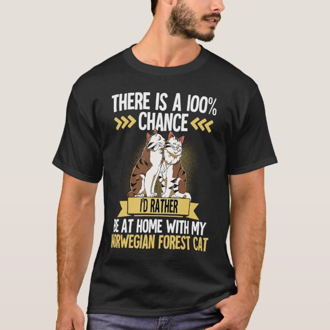Norwegian Forest Cat  1 T-Shirt (Front)