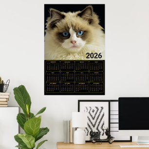 Norwegian Forest Cat – 2026 Wall Calendar Design Poster