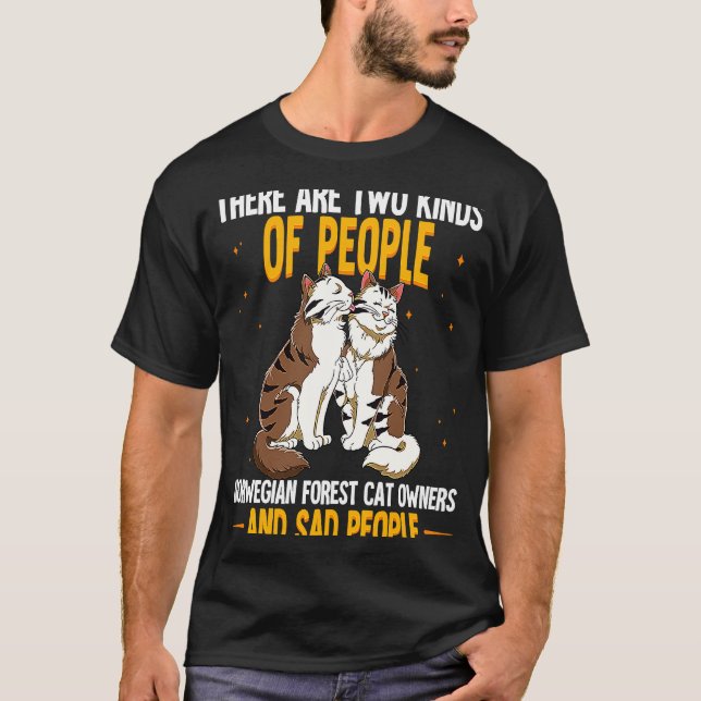 Norwegian Forest Cat  4 T-Shirt (Front)