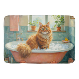 Norwegian Forest Cat Bath Decor Mat