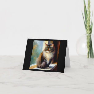 Norwegian Forest Cat Card