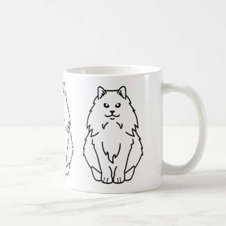 Norwegian Forest Cat Cartoon Coffee Mug