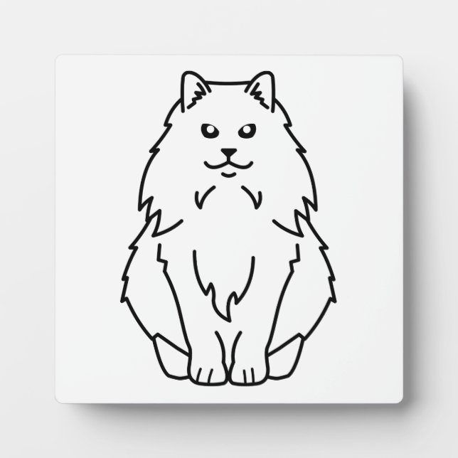 Norwegian Forest Cat Cartoon Plaque (Front)