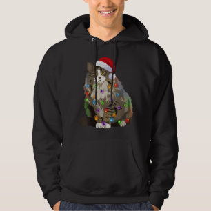 Norwegian Forest Cat Christmas Lights Xmas Cat Lov Hoodie