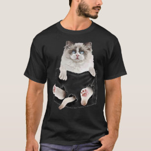 Norwegian Forest Cat in Pocket T-Shirt