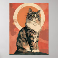 Norwegian Forest Cat Modern Art