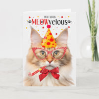 Norwegian Forest Cat Orange MEOWvelous Birthday