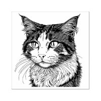 Norwegian Forest Cat Portrait 