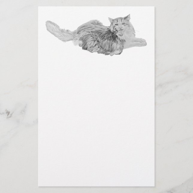 Norwegian Forest Cat Stationery (Front)
