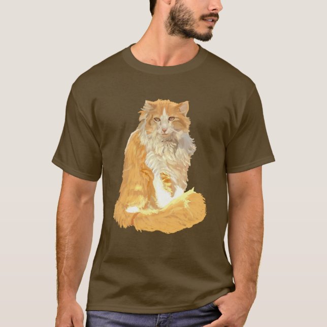 Norwegian Forest Cat T-Shirt (Front)