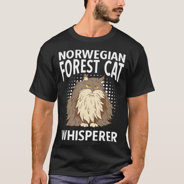 Norwegian Forest Cat Whisperer T-Shirt (Front)
