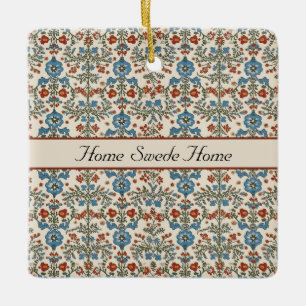 Norwegian Garden, custom Ceramic Ornament