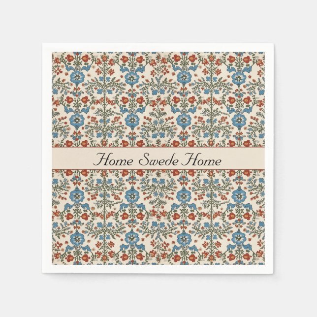 Norwegian Garden, custom Napkin (Front)