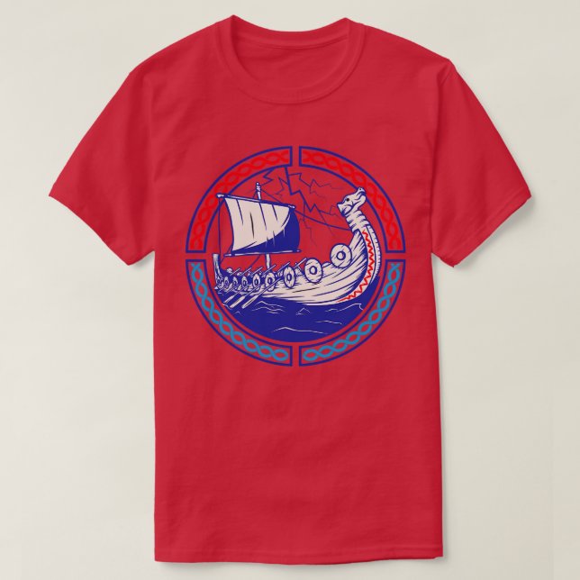 Norwegian Gift Viking Valhalla Norway T-Shirt (Design Front)
