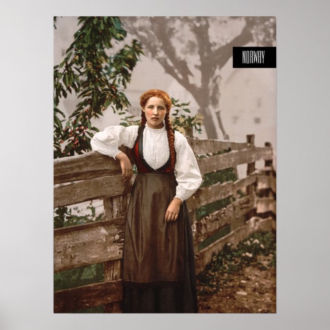 Norwegian Girl (c. 1900) Poster (Front)