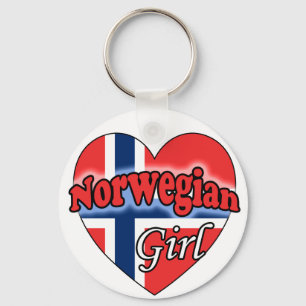 Norwegian Girl Key Ring