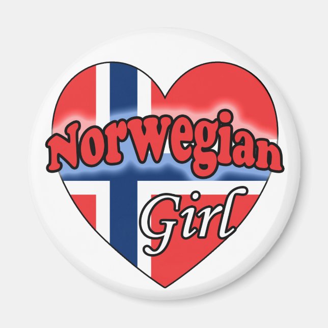 Norwegian Girl Magnet (Front)