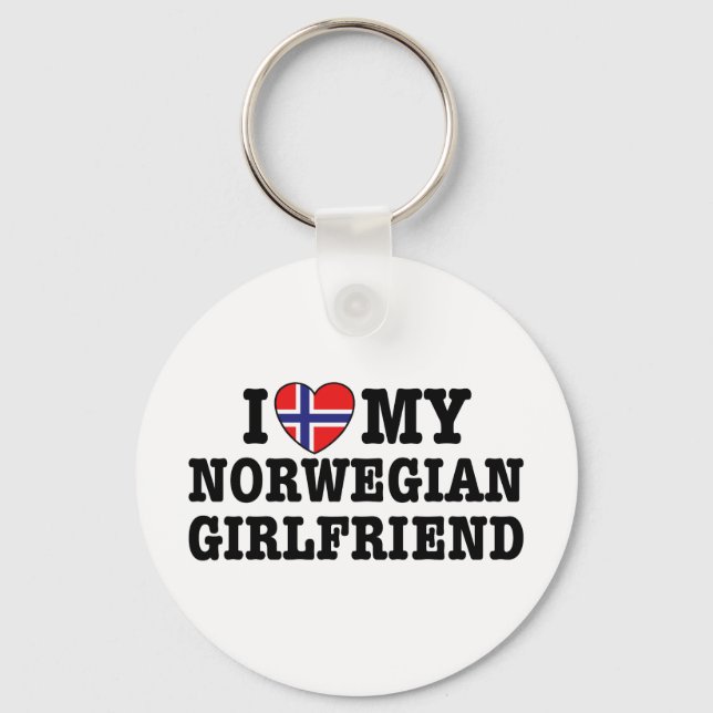 Norwegian Girlfriend Key Ring (Front)