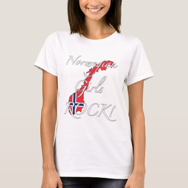 Norwegian Girls Rock! T-Shirt (Front)