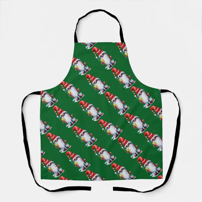 Norwegian Gnome Holding A Hot Toddy Apron (Front)