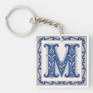 Norwegian Heritage M Monogram - Blue Key Ring