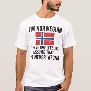Norwegian Heritage Norway Roots Norwegian Flag T-Shirt