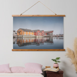 Norwegian Houses Hanging Tapestry